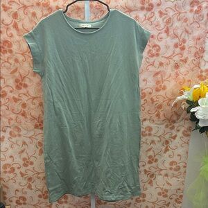 Madewell Mint Green Short Sleeve Dress